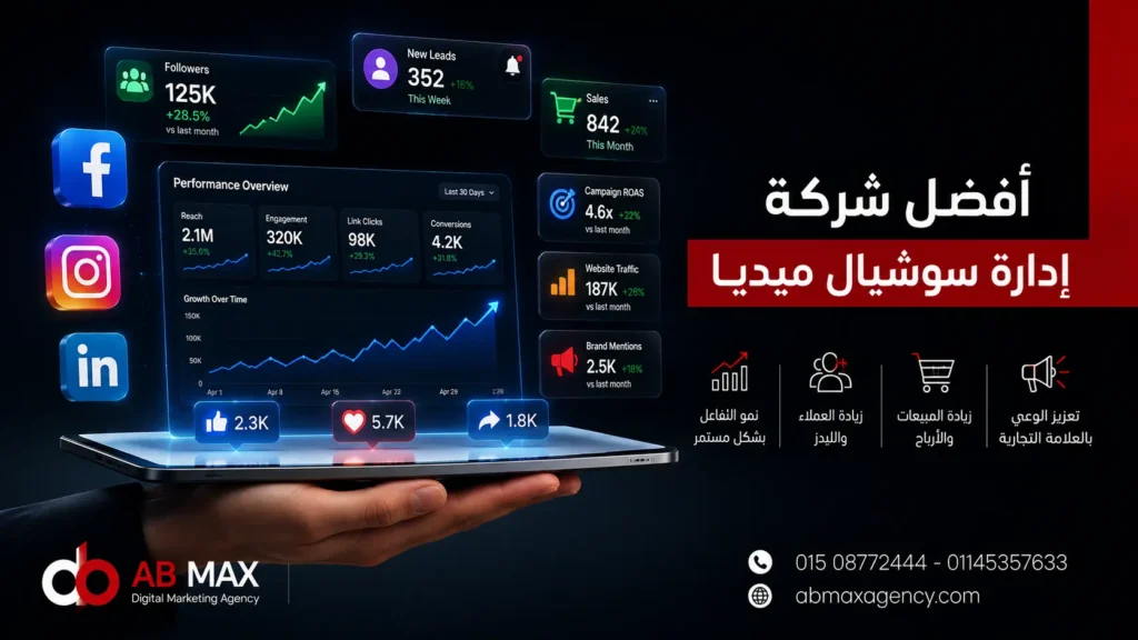 أفضل شركة إدارة سوشيال ميديا