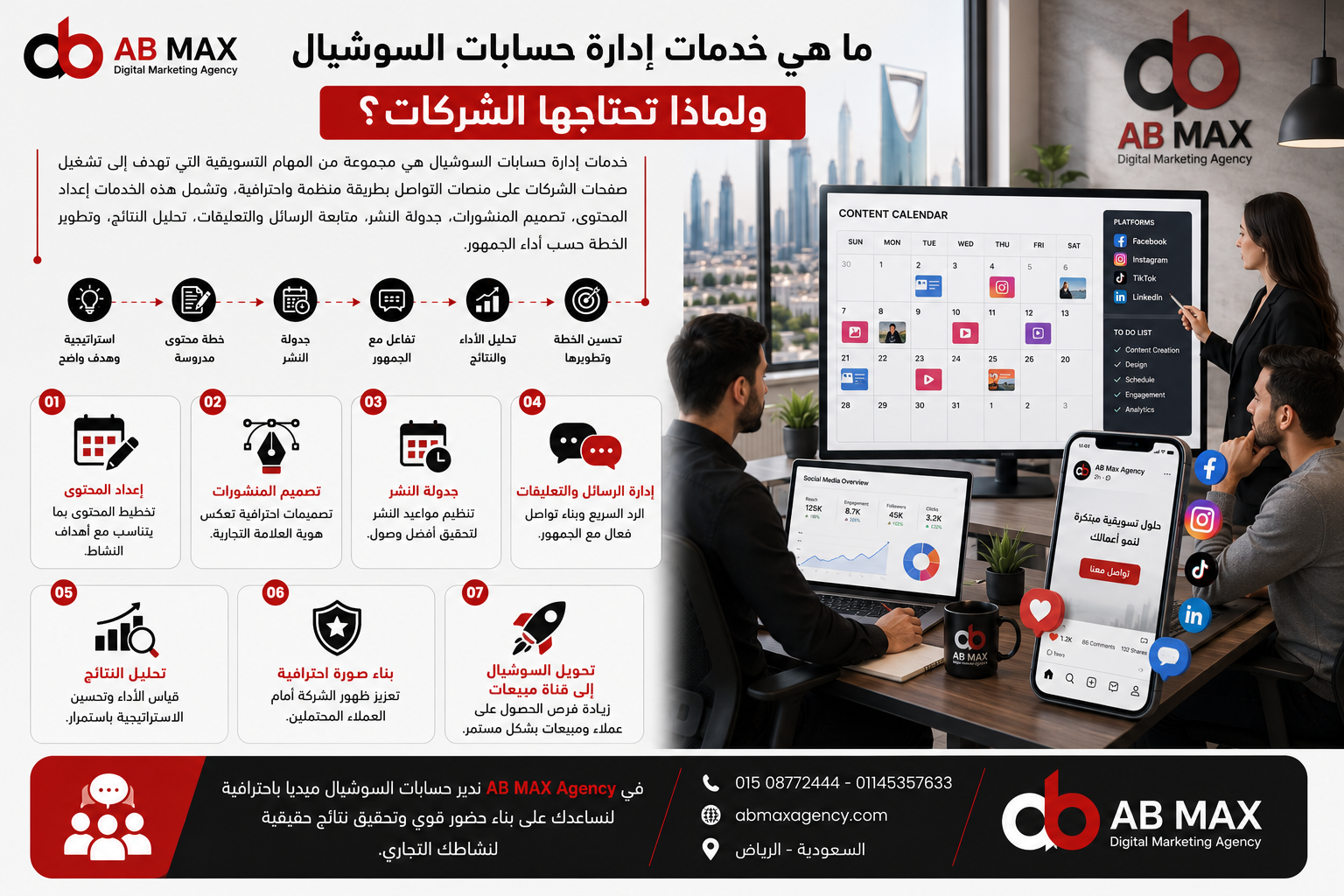 خدمات إدارة حسابات السوشيال